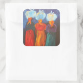 Three Sisters 2007 Vierkante Sticker (Tas)