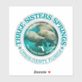 Three Sisters Springs (rd) Sticker (Vel)