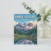 Three Sisters Wilderness Oregon Briefkaart (Staand voorkant)