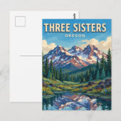Three Sisters Wilderness Oregon Briefkaart (Voorkant / Achterkant)