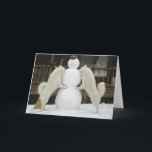 "Three Snowmen" Wenskaart Feestdagen Kaart<br><div class="desc">Lightning en Nimbus waren de leidende honden in het team van de Pacifische Crest-sledehond jarenlang. Hun kracht en synchronisiteit maakten hen een opmerkelijk paar werkende Samoyeds.</div>