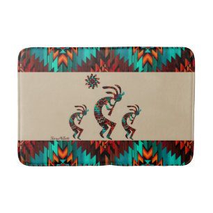Three Southwest Kokopelli Badmat