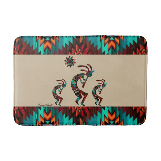 Three Southwest Kokopelli Badmat (Voorkant)