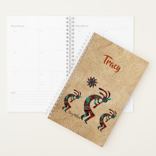 Three Southwest Kokopelli Planner (Display)