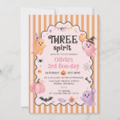 Three Spirit 3e verjaardagsuitnodiging Kaart (Voorkant)