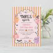 Three Spirit 3e verjaardagsuitnodiging Kaart (Staand voorkant)