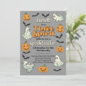 Three Spirit Ghost Derde Halloween Herfst Verjaard Kaart (Staand voorkant)