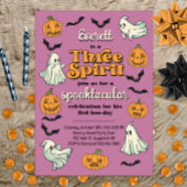 Three Spirit Ghost Derde Halloween Herfst Verjaard Kaart