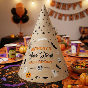 Three Spirit! Halloween 3e Verjaardagsfeestje Feesthoedjes