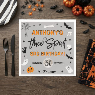 Three Spirit! Halloween 3e Verjaardagsfeestje Servet