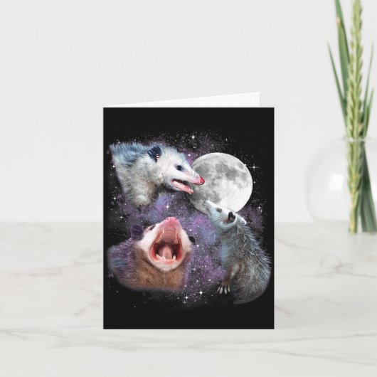Three Ssums Moon 3 Osums Dead Moon Weird Cursed Me Kaart (Voorkant)
