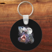 Three Ssums Moon 3 Osums Dead Moon Weird Cursed Me Sleutelhanger (Voorkant)