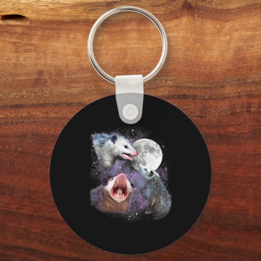 Three Ssums Moon 3 Osums Dead Moon Weird Cursed Me Sleutelhanger (Voorkant)