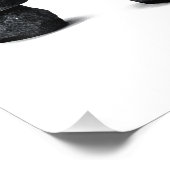 Three Stone Round Benches Snow Photo Enlargement Foto Afdruk (Hoek)