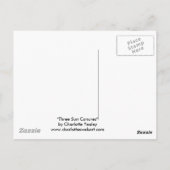 "Three Sun Conures" Bird Art Briefkaart (Achterkant)