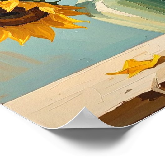 Three Sunflowers After Van Gogh Poster (Hoek)