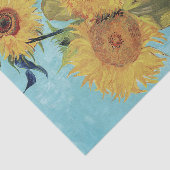 Three Sunflowers in a Vase by Vincent van Gogh Tissuepapier (Detail)