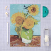 Three Sunflowers in a Vase by Vincent van Gogh Tissuepapier (Craft)