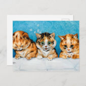 Three Sweet Little Kittens, Din-din Please. Briefkaart (Voorkant / Achterkant)