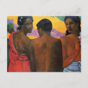 "Three Tahitians" - Paul Gauguin Briefkaart