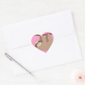 Three-Toed Sloth Hart Sticker (Envelop)