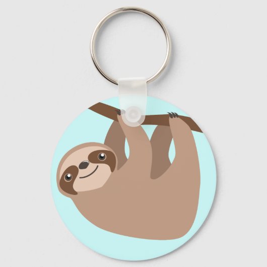 Three-Toed Sloth Sleutelhanger (Voorkant)