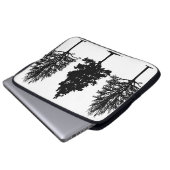 Three Tree Laptop Hoesje Sleeve (Voorkant onderkant)