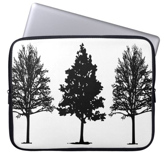Three Tree Laptop Hoesje Sleeve (Voorkant)