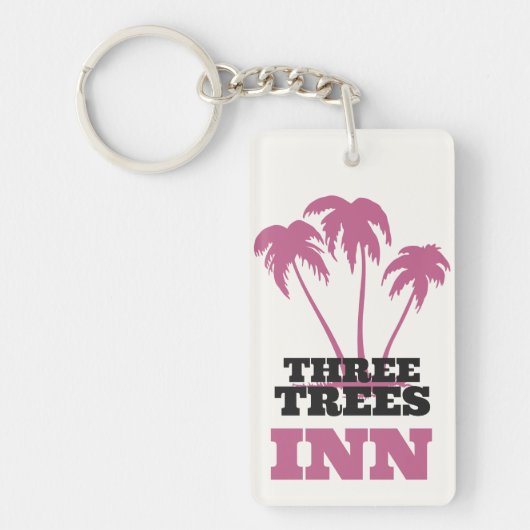 Three Trees Inn (black) Sleutelhanger (Voorkant)