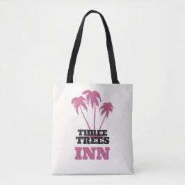 Three Trees Inn (black) Tote Bag