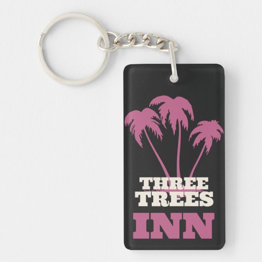 Three Trees Inn (white) Sleutelhanger (Voorkant)