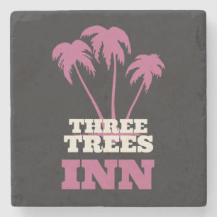 Three Trees Inn (wit) Stenen Onderzetter