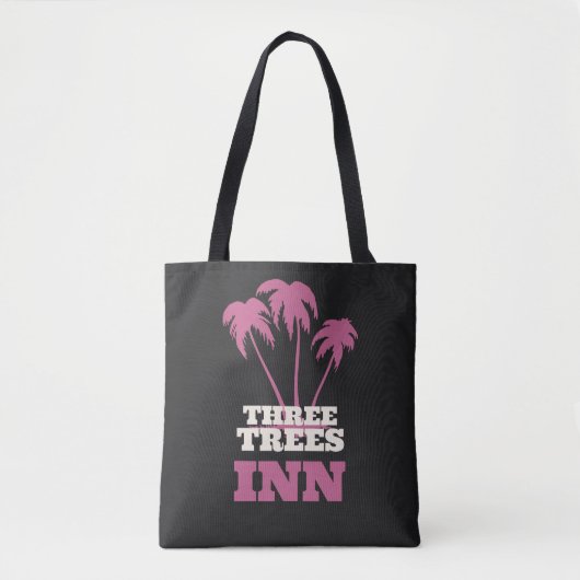 Three Trees Inn (wit) Tote Bag (Voorkant)