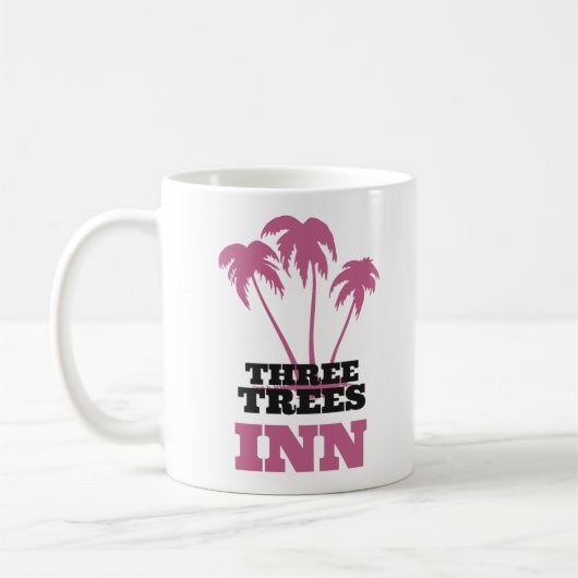 Three Trees Inn (zwart) Koffiemok (Links)