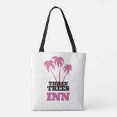 Three Trees Inn (zwart) Tote Bag (Achterkant)