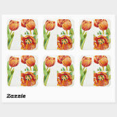 Three tulip studies in a sure 2013 vierkante sticker (Vel)