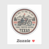Three twisted sisters , tx 335,tx 336,tx 337 road Sticker (Vel)