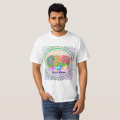 Three Vases Flowers T-shirt (Voorkant volledig)