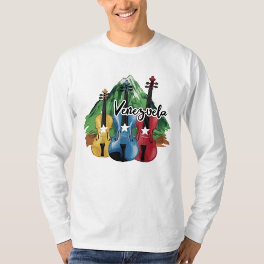three Venezuelan violins T-shirt (Voorkant)