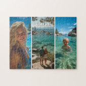 Three Vertical Strip Boho Photo 11x14 Legpuzzel (Horizontaal)