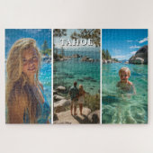 Three Vertical Strip Boho Photo 20x30 Legpuzzel (Horizontaal)