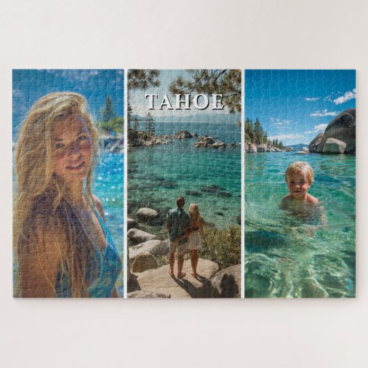 Three Vertical Strip Boho Photo 20x30 Legpuzzel (Horizontaal)