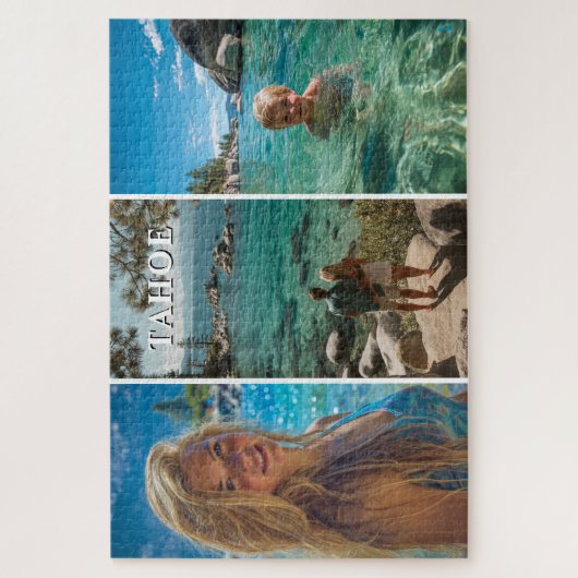 Three Vertical Strip Boho Photo 20x30 Legpuzzel (Verticaal)