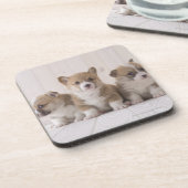 Three Welsh Corgi Drankjes Onderzetter (Linkerzijde)