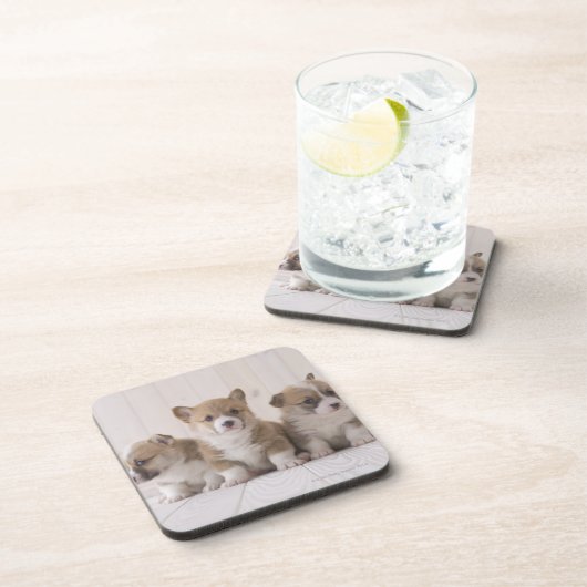Three Welsh Corgi Drankjes Onderzetter (Rechterzijde)