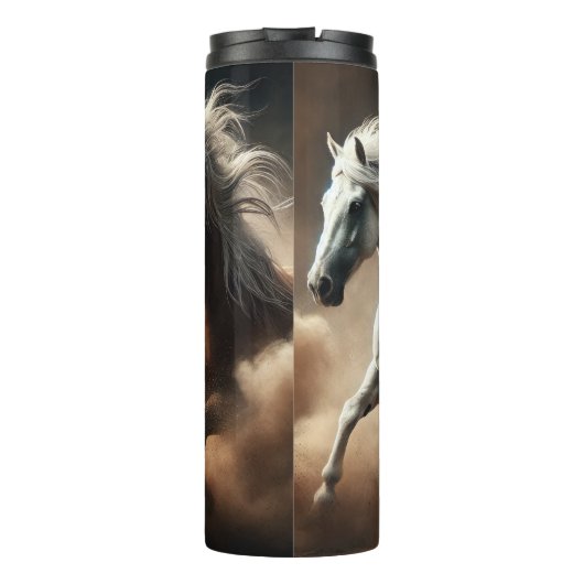 Three Wild Horses Dusty Gallop Thermosbeker (Achterkant)