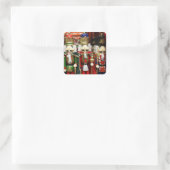Three Wise Crackers - Nutcracker Soldiers Vierkante Sticker (Tas)