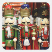 Three Wise Crackers - Nutcracker Soldiers Vierkante Sticker (Voorkant)