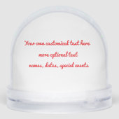 Three Wise Dachshunds Snow Globe Sneeuwbol (Achterkant)