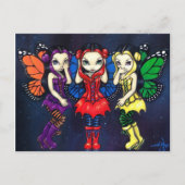 "Three Wise Faeries"-Briefkaart Briefkaart (Voorkant)